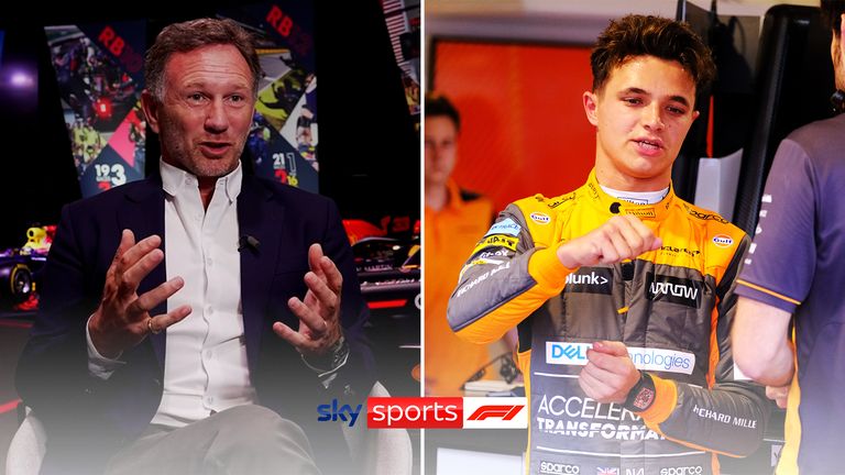 Red Bull boss Christian Horner admits 'big talent' Lando Norris is one of a number of drivers they are keeping 'an eye on'