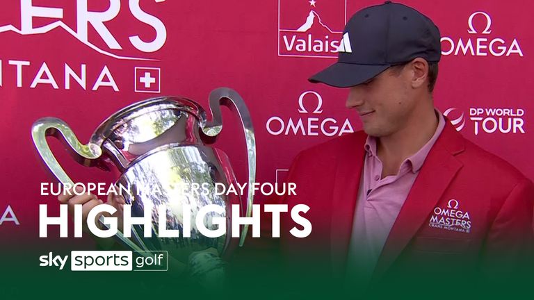 Highlights der vierten Runde des OMEGA European Masters im Crans-sur-Sierre Golf Club in der Schweiz.