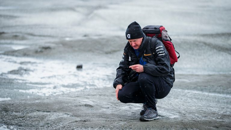Professor Richard Washington at the Artic X Prix in Greenland