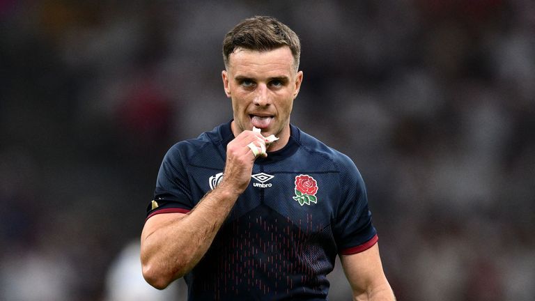 George Ford kicked all 27 points for 14-player England in Rugby World Cup Pool D victory over Argentina