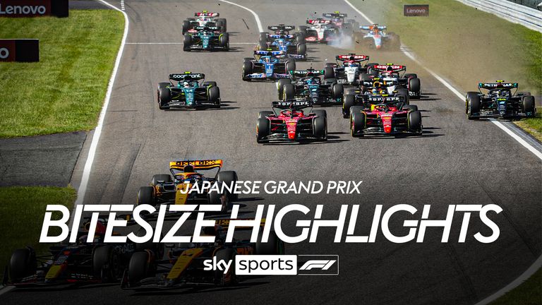 Watch all of the action from the Japanese Grand Prix as Max Verstappen takes another win