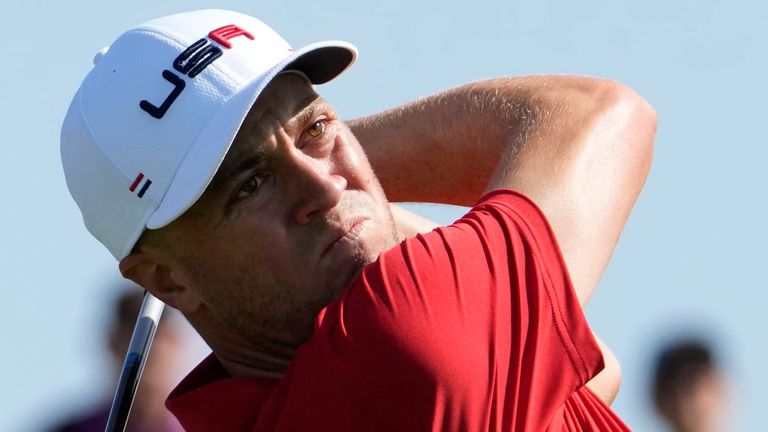 Thomas played a practice round with Jordan Spieth, Xander Schauffele and Patrick Cantlay on Tuesday