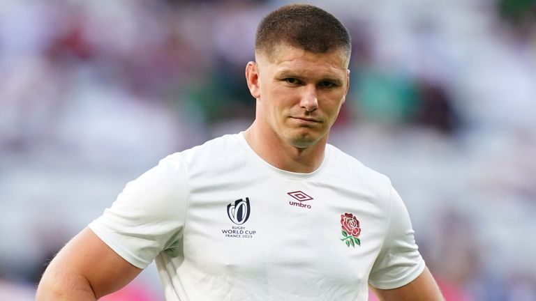 England captain Farrell was suspended for the first two World Cup matches against Argentina and Japan 