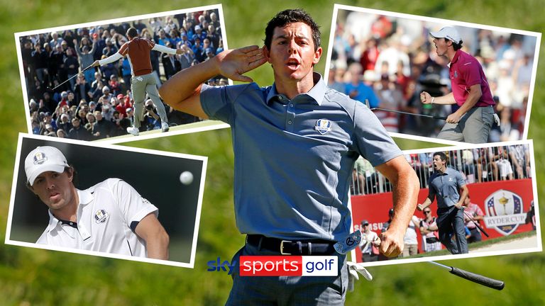 As Team Europe prepare to take on Team USA in the Ryder Cup at Marco Simone Golf & Country Club, take a look at Rory McIlroy's best shots from his six appearances in the competition.