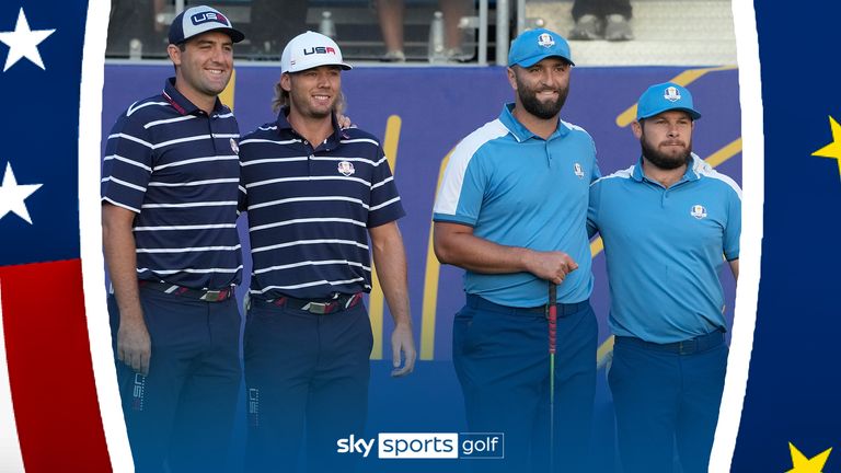 Scottie Scheffler and Jon Rahm got the 2023 Ryder Cup underway at Marco Simone Golf and Country Club in Rome in front of a raucous home crowd.