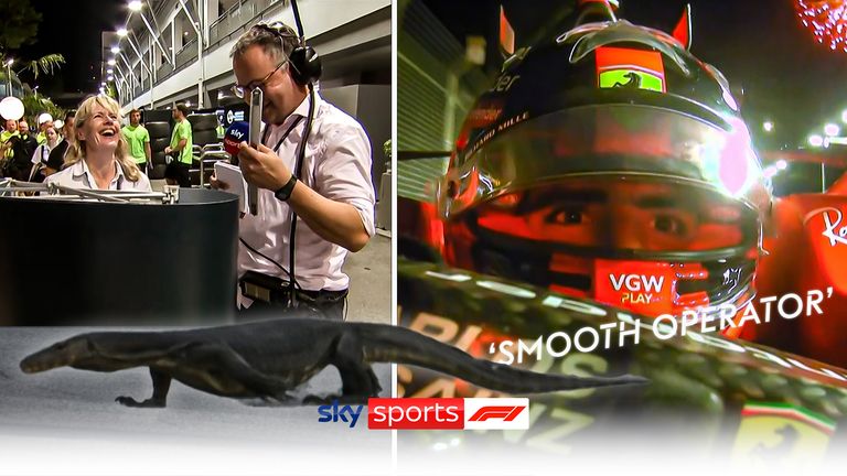 Check out the funniest moments from the Singapore GP, including lizards, Ted breaking things and the return of the 'smooth operator'