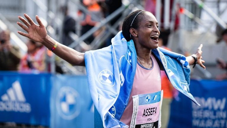 Assefa Tigst broke Brigid Kosgei's marathon world record in Berlin