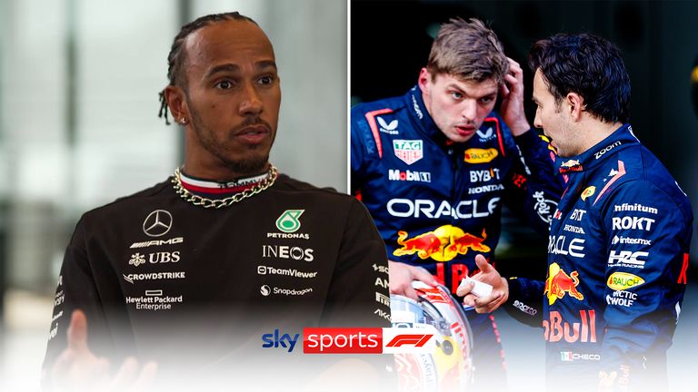 Lewis Hamilton says Max Verstappen has not had the challenge of racing against strong team-mates during his and Red Bull's period of dominance in the sport