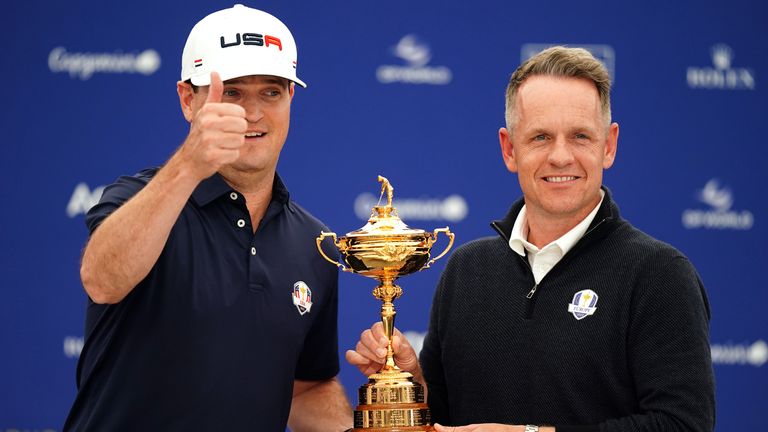Zach Johnson and Luke Donald will captain the two teams at this year's Ryder Cup in Rome