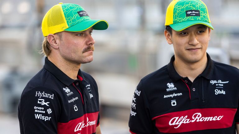 Zhou Guanyu and Valtteri Bottas will spend the third season together at Alfa Romeo