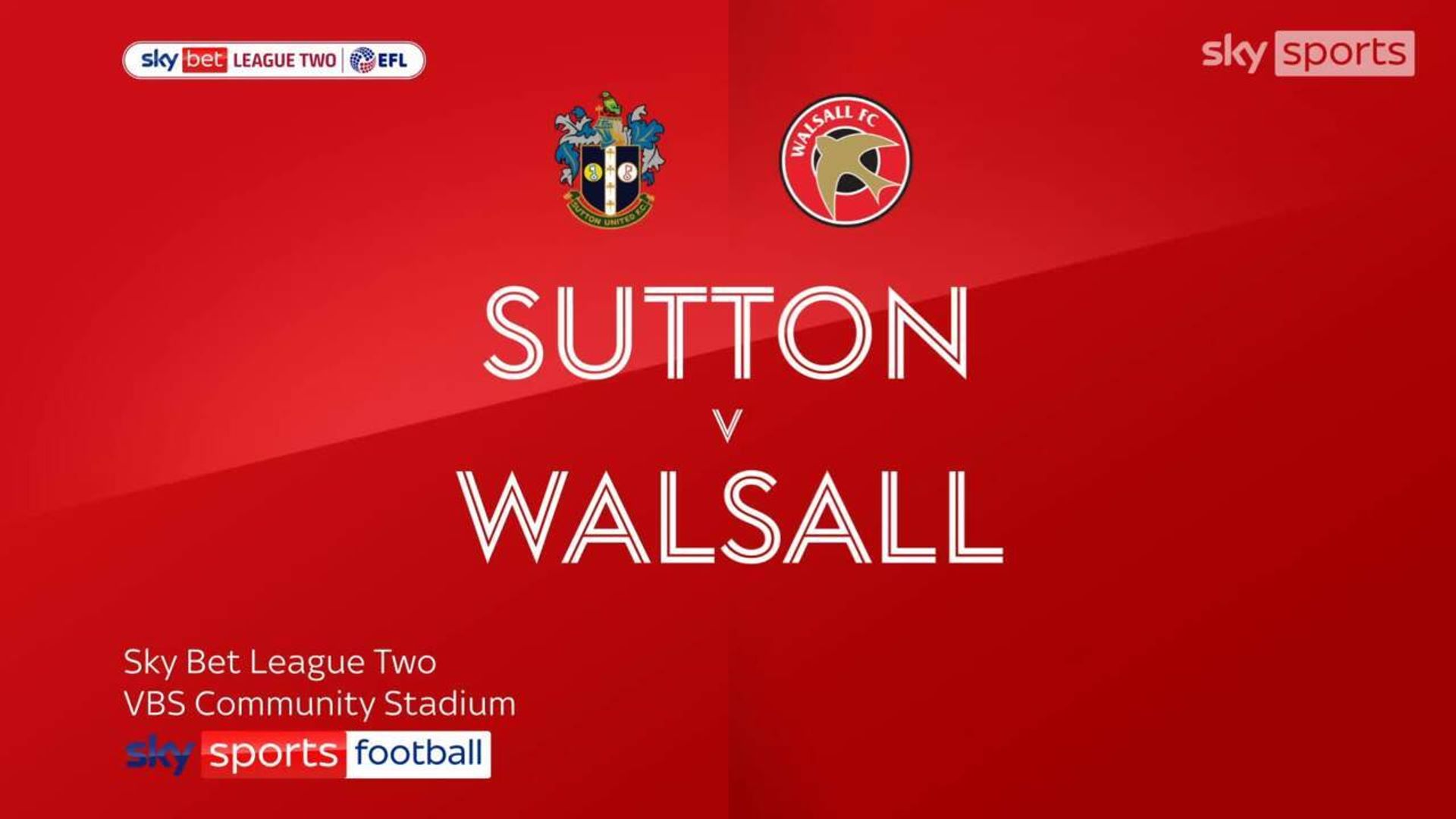 Sutton 4-0 Walsall