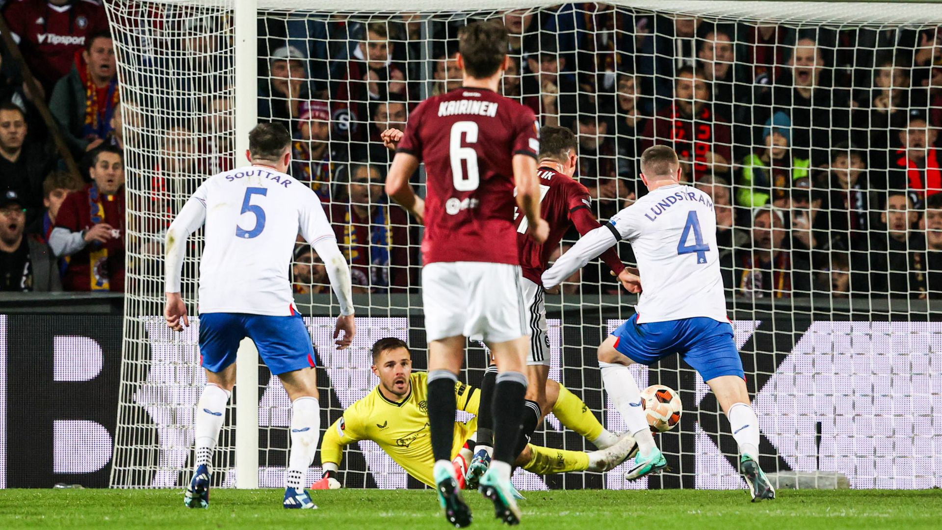 Rangers earn hard-fought Europa League draw against Sparta Prague
