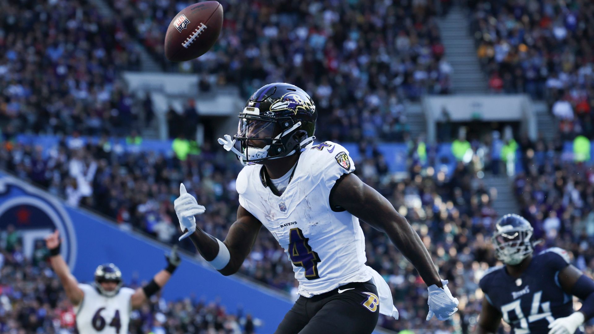 Harbaugh hopes Flowers touchdown is rookie's 'first olive'