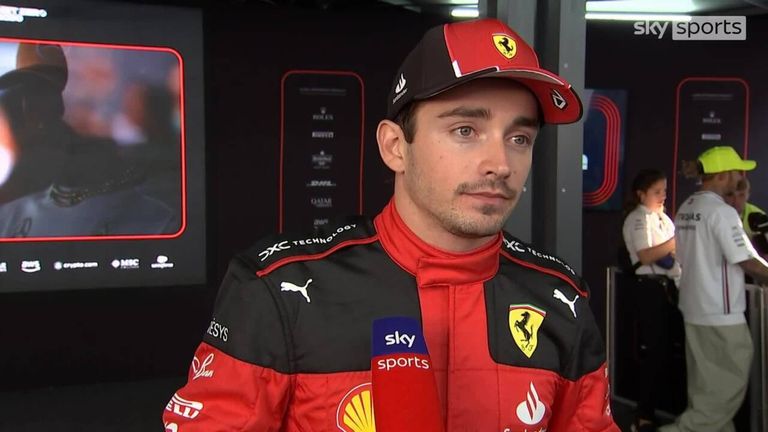 Charles Leclerc said he couldn't do anything to avoid a collision with Sergio Perez on the opening lap of the Mexico City Grand Prix