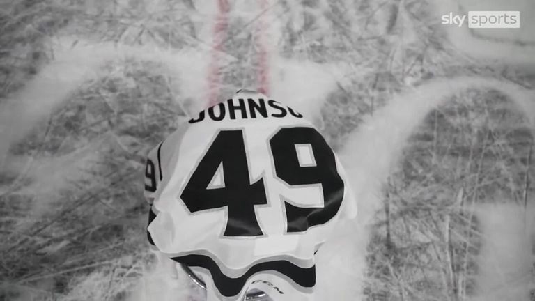AHL Ice Hockey team Ontario Reign pay tribute to their former player Adam Johnson who died during a match for the Nottingham Panthers in the UK at the weekend.
