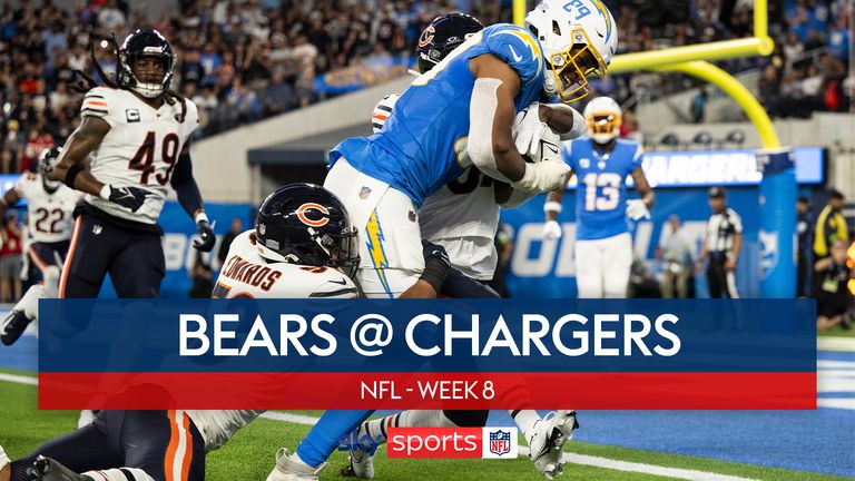 Highlights of the Chicago Bears against the Los Angeles Chargers from Week 8 of the NFL