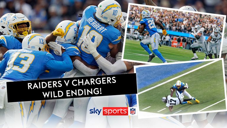 Watch the dramatic final minutes of the Chargers' win over the Raiders 