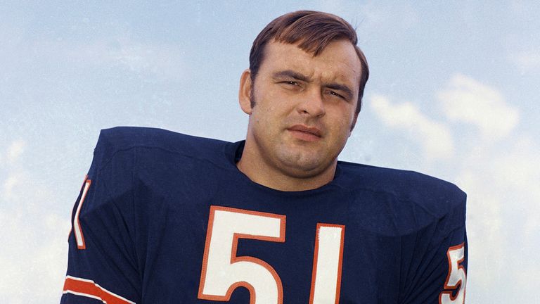 Chicago Bears linebacker Dick Butkus poses for a photo in 1970.