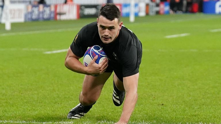 Will Jordan scored the opening try of the contest for New Zealand 
