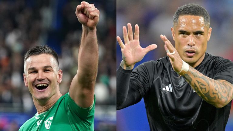 Johnny Sexton's Ireland and Aaron Smith's New Zealand clash in a Rugby World Cup quarter-final blockbuster on Saturday