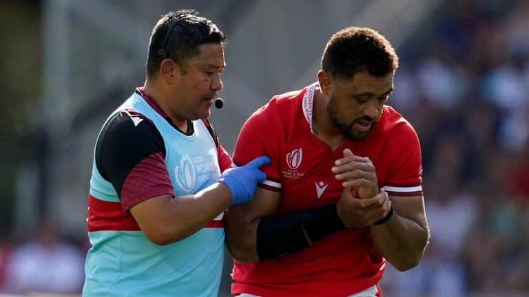 Taulupe Faletau's World Cup was ended by a broken arm