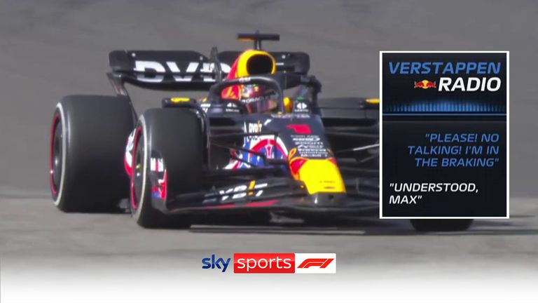Max Verstappen was heard raging on the team radio after having issues with his braking.