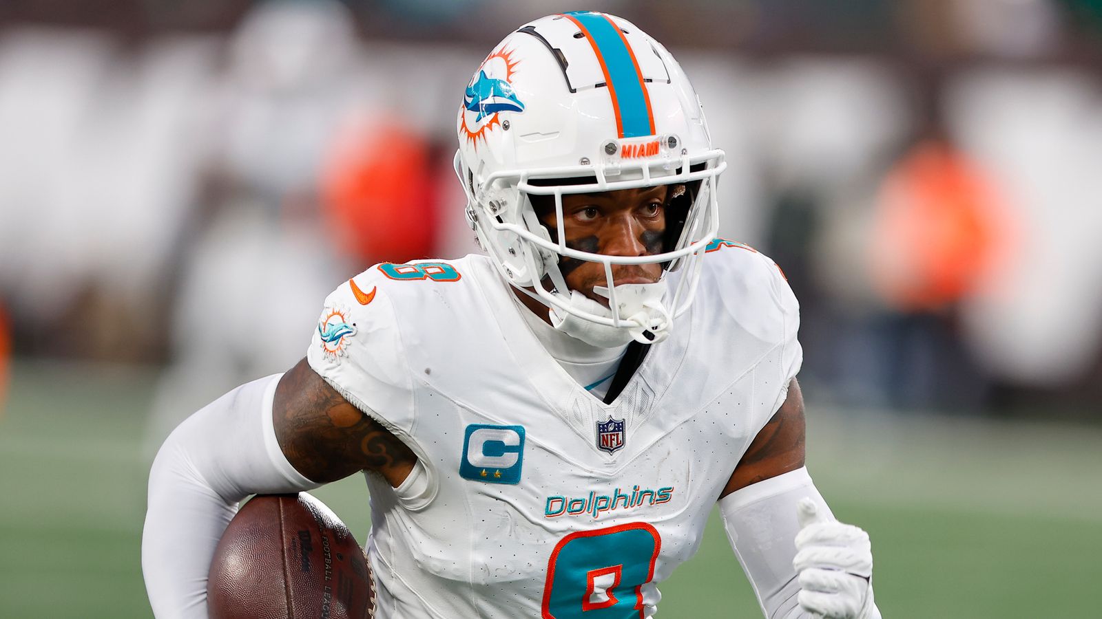 Miami Dolphins 34-13 New York Jets: Jevon Holland scores Hail Mary pick ...