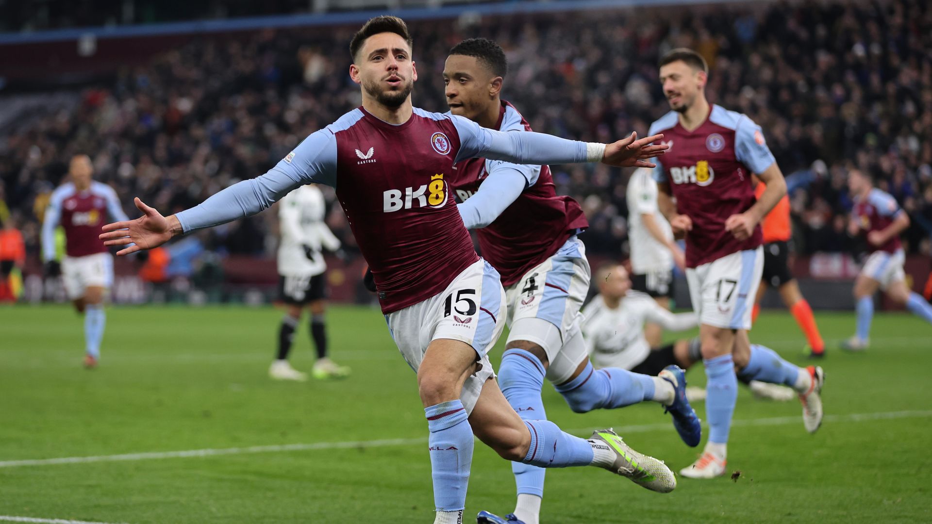 Moreno wins it for Villa in game marred by crowd trouble