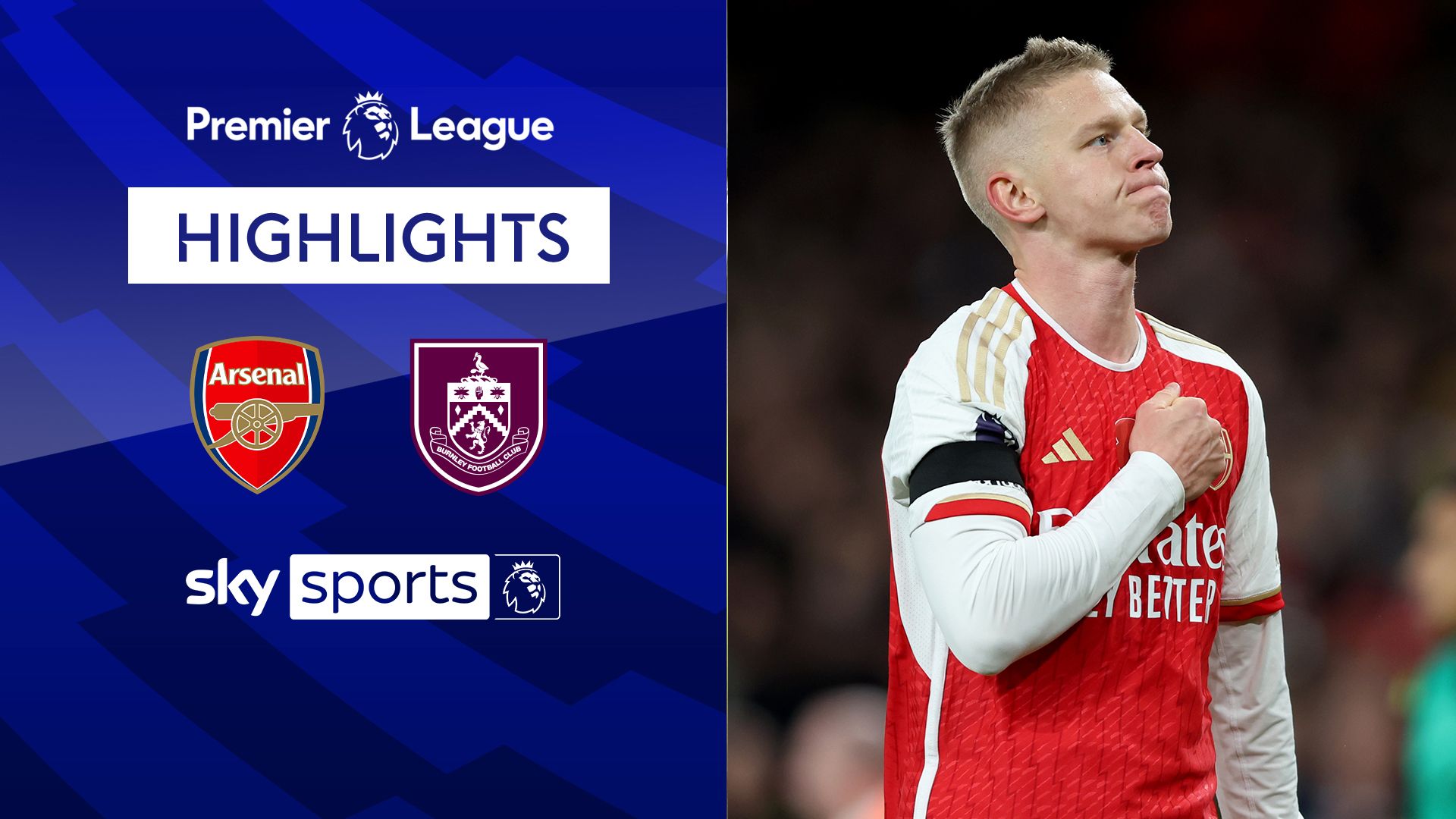 Zinchenko scissor kick highlights Arsenal win over Burnley