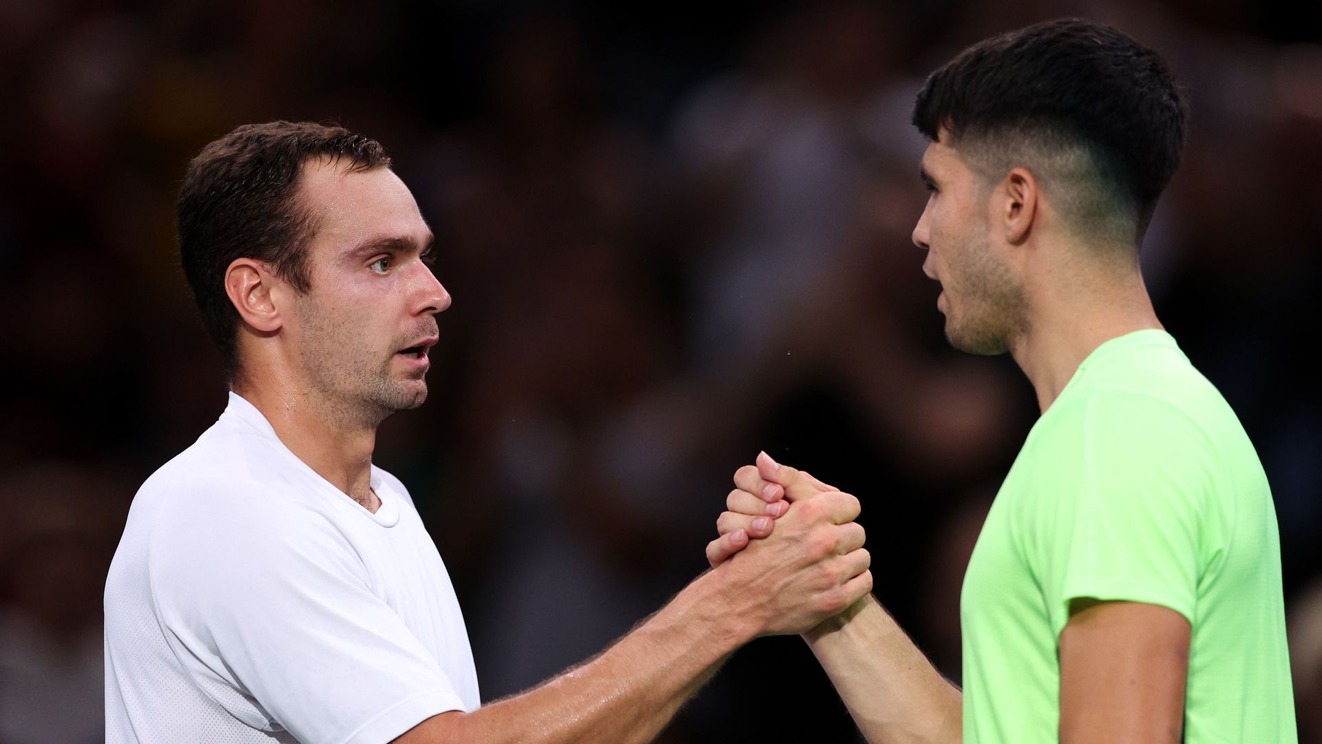 Highlights as Alcaraz beaten in Paris Masters upset