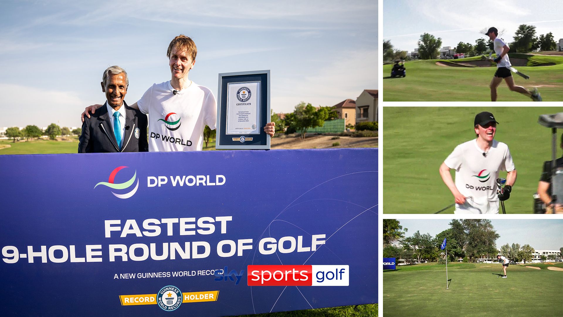 Golfer sets incredible new world record! | Fastest nine holes in history
