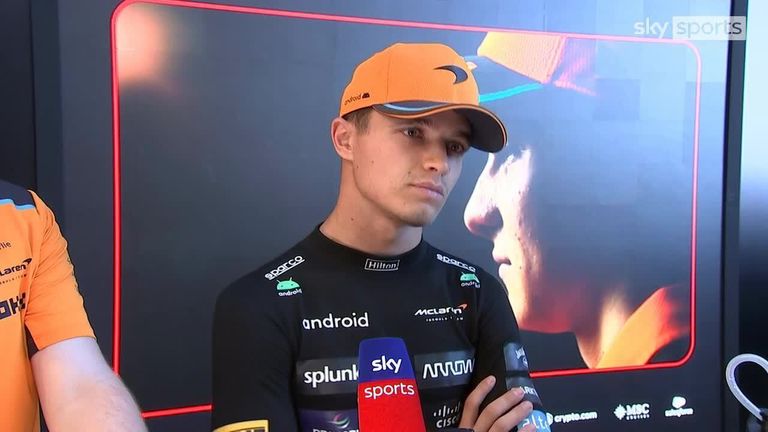 McLaren's Lando Norris says the team should be proud of the progress they've made this season, but admits it is difficult to compete with Max Verstappen's pace