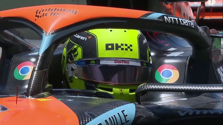 Lando Norris pips Max Verstappen to Sprint shootout pole at the Sao Paulo GP.