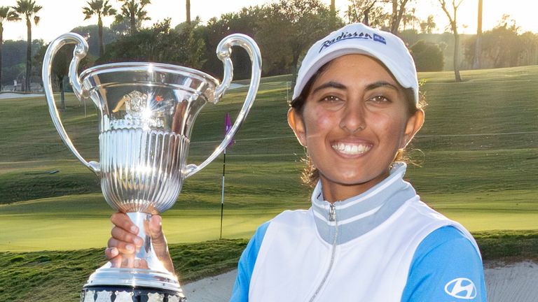 Aditi Ashok secured the trophy in Andalucia (Photo: Tristan Jones/LET)