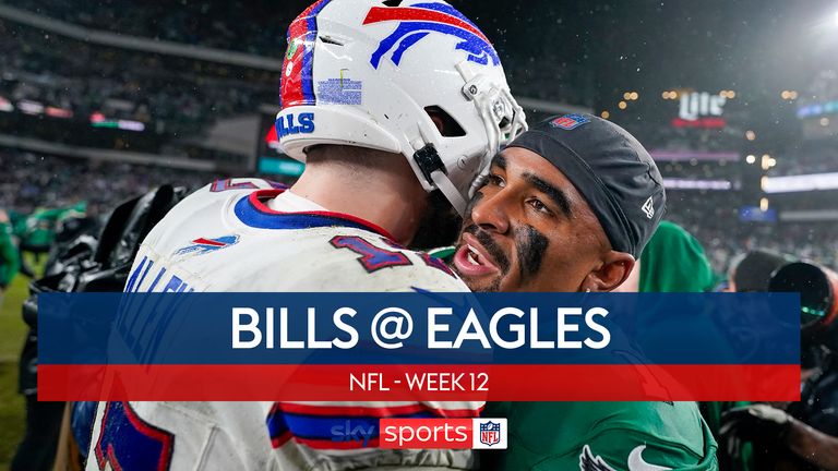 Highlights of the Buffalo Bills against the Philadelphia Eagles in Week 12 of the NFL season.