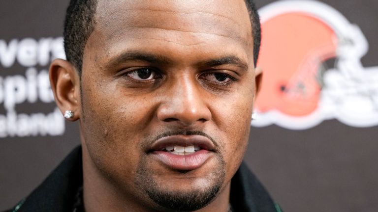 Cleveland Browns quarterback Deshaun Watson has been ruled out for the rest of the season 

