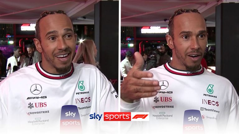Lewis Hamilton describes his clash with Oscar Piastri as a 'racing incident' and gave his thoughts on the Las Vegas track.