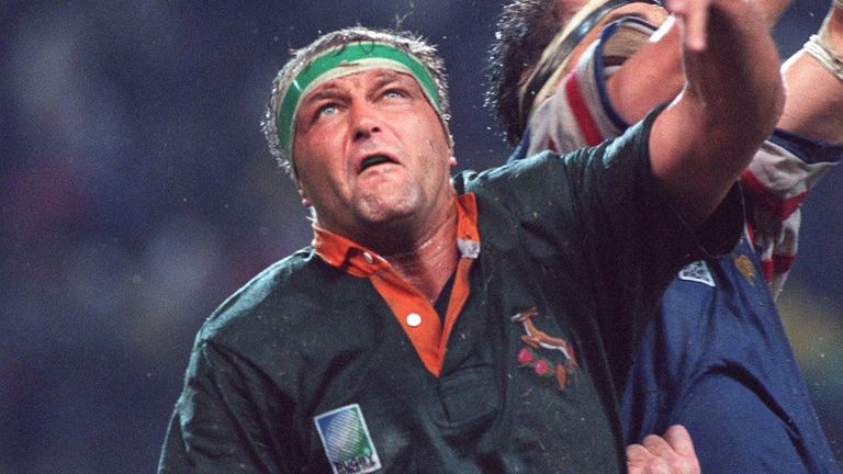 Hannes Strydom won the 1995 Rugby World Cup with South Africa