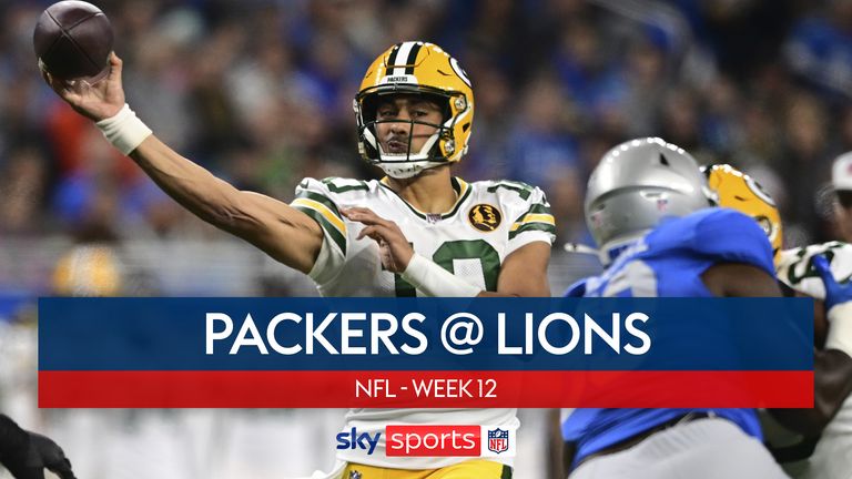 Highlights of the Green Bay Packers against the Detroit Lions in Week 12 of the NFL season.