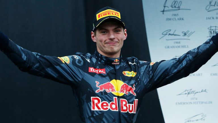 Max Verstappen came third at the 2016 Sao Paulo GP