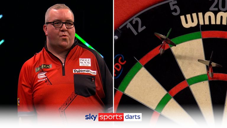 Stephen Bunting was so close to his first-ever televised nine-darter at the Grand Slam of Darts