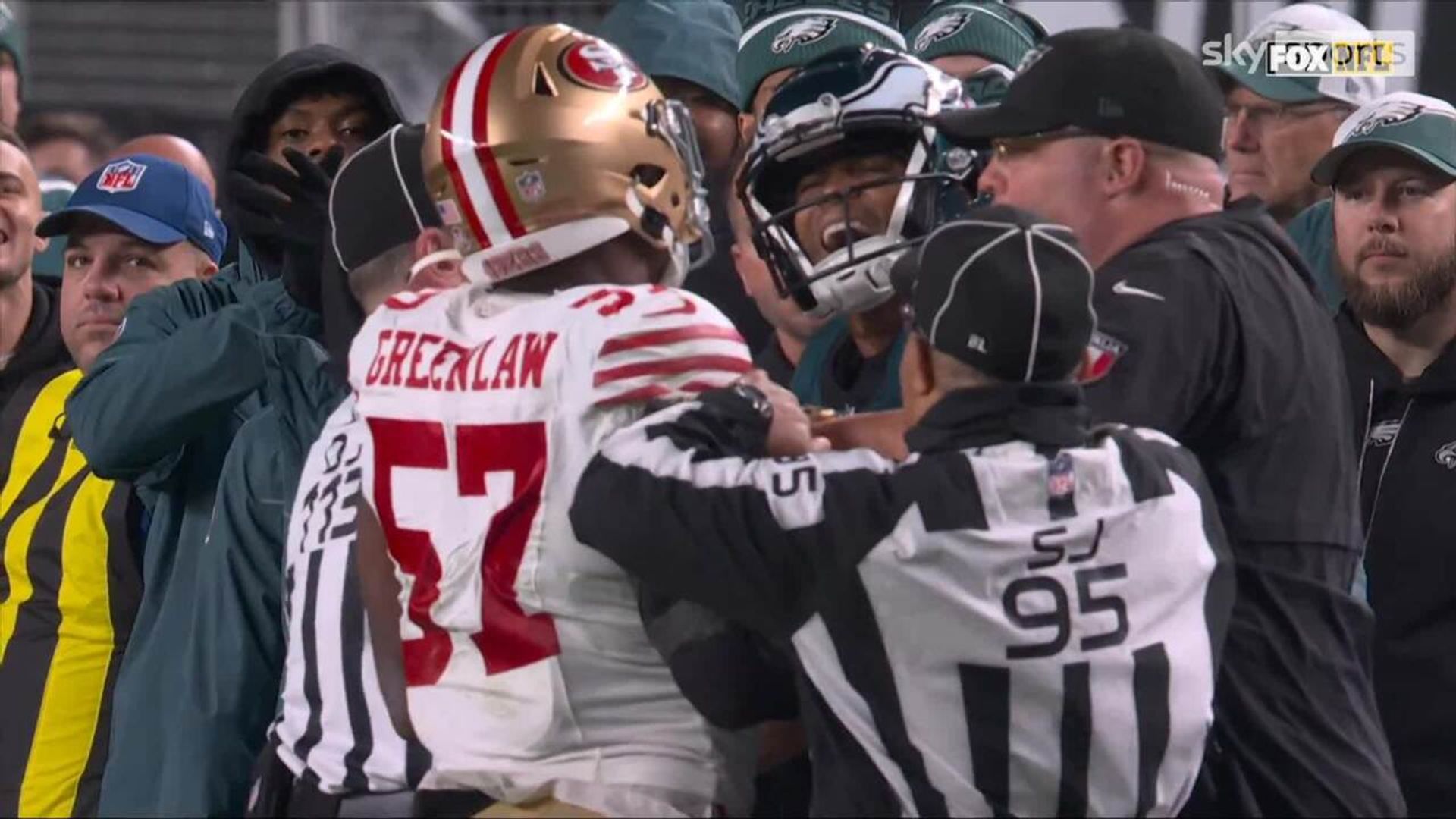 Tempers flare as Eagles head of security ejected!