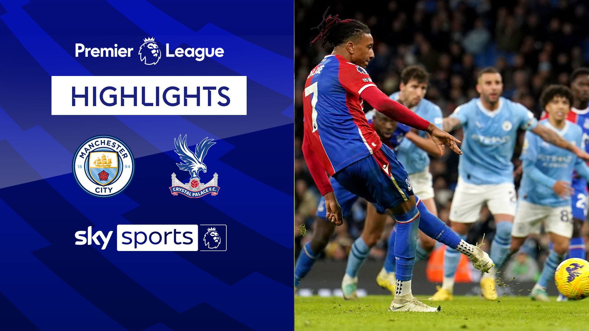 Olise penalty earns Palace shock comeback draw at Man City