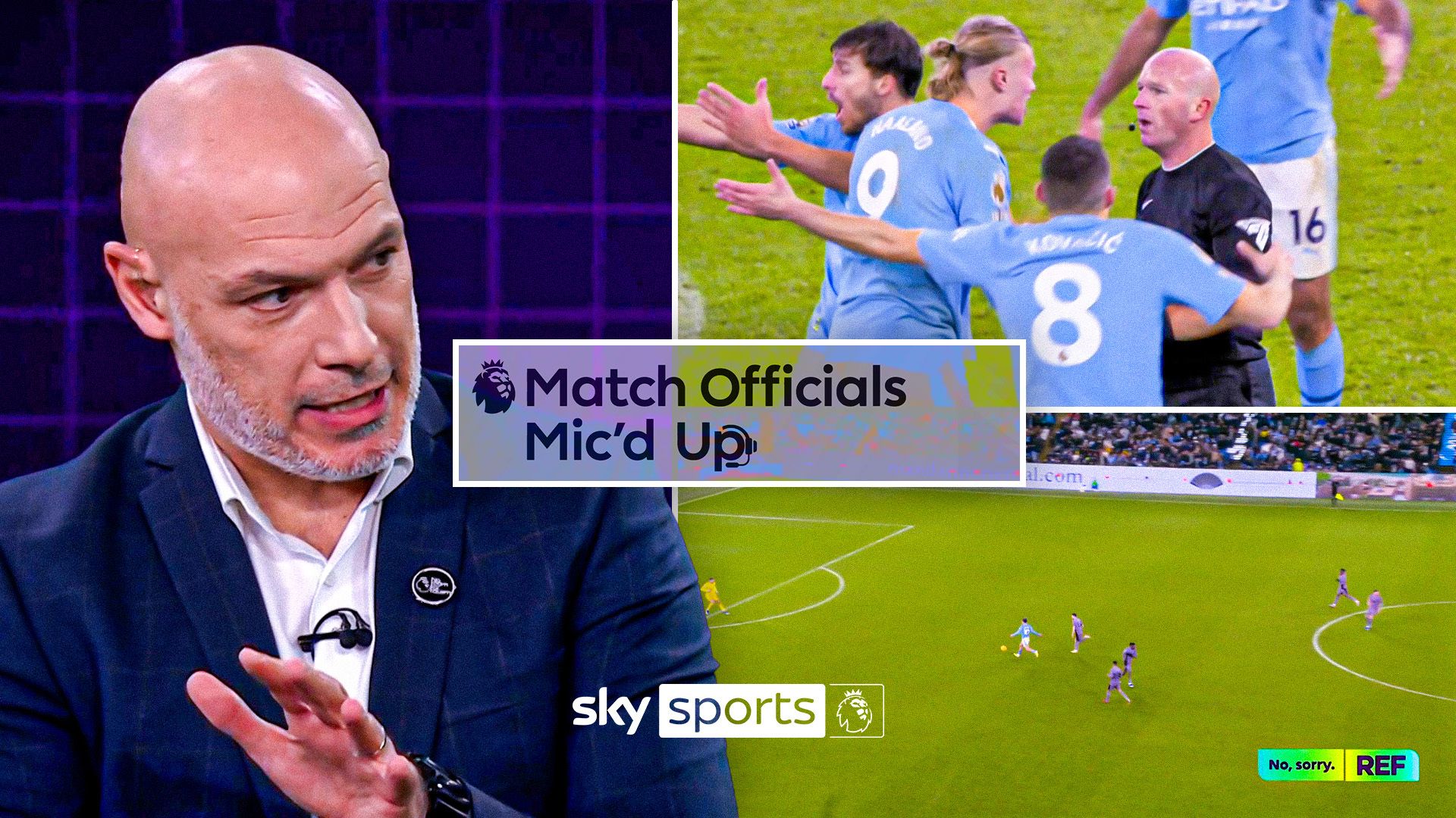 Match Officials Mic'd Up | Webb analyses incident between Man City and Spurs