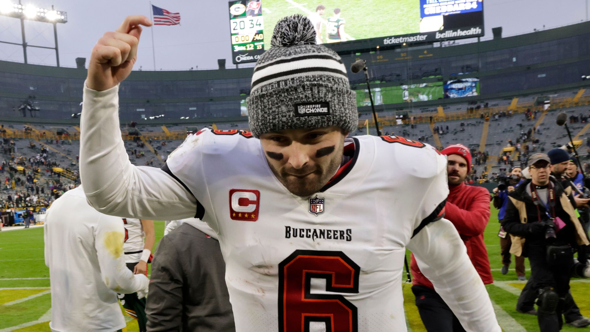 Baker Mayfield: Revitalised Tampa Bay Buccaneers quarterback making his  mark in NFL playoff race | NFL News | Sky Sports