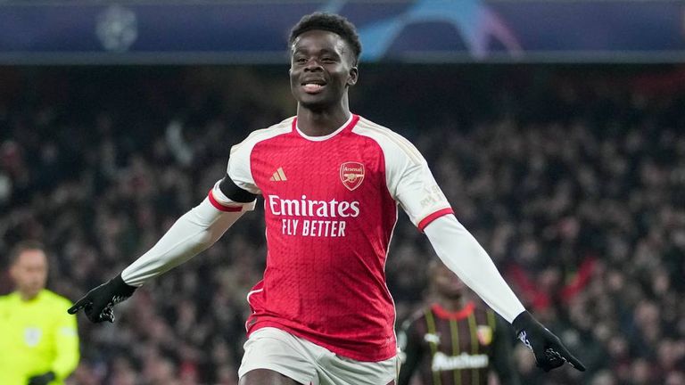 Bukayo Saka (FC Arsenal): 137,00 Mio. Euro.