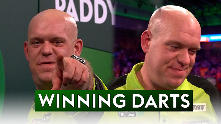 Michael van Gerwen was in bullish mood ahead of his quarter-final clash against either Scott Williams or Damon Heta after thumping Stephen Bunting