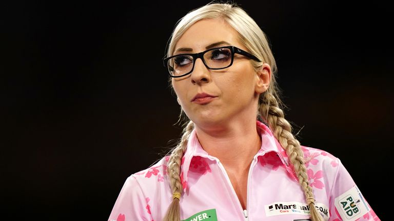 Fallon Sherrock saw her hopes of another deep run at the World Darts Championship ended by quick-firing Dutchman Jermaine Wattimena