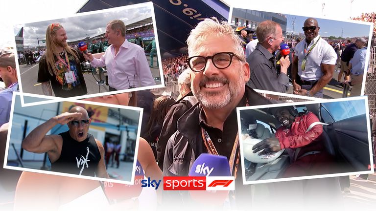 A look back at some of the most entertaining celebrity appearances in the F1 paddock in the 2023 season