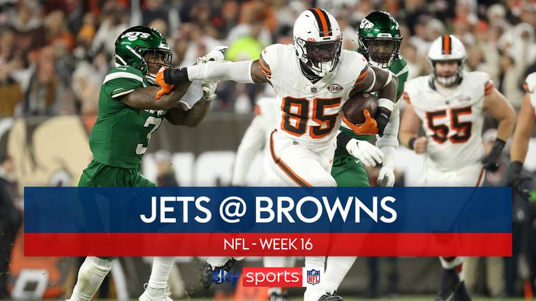 Lo más destacado de los New York Jets contra los Cleveland Browns de la Semana 17 de la temporada de la NFL.